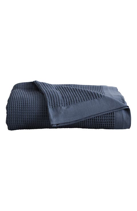 Soft Cotton All-Season Waffle Weave Throw Blanket