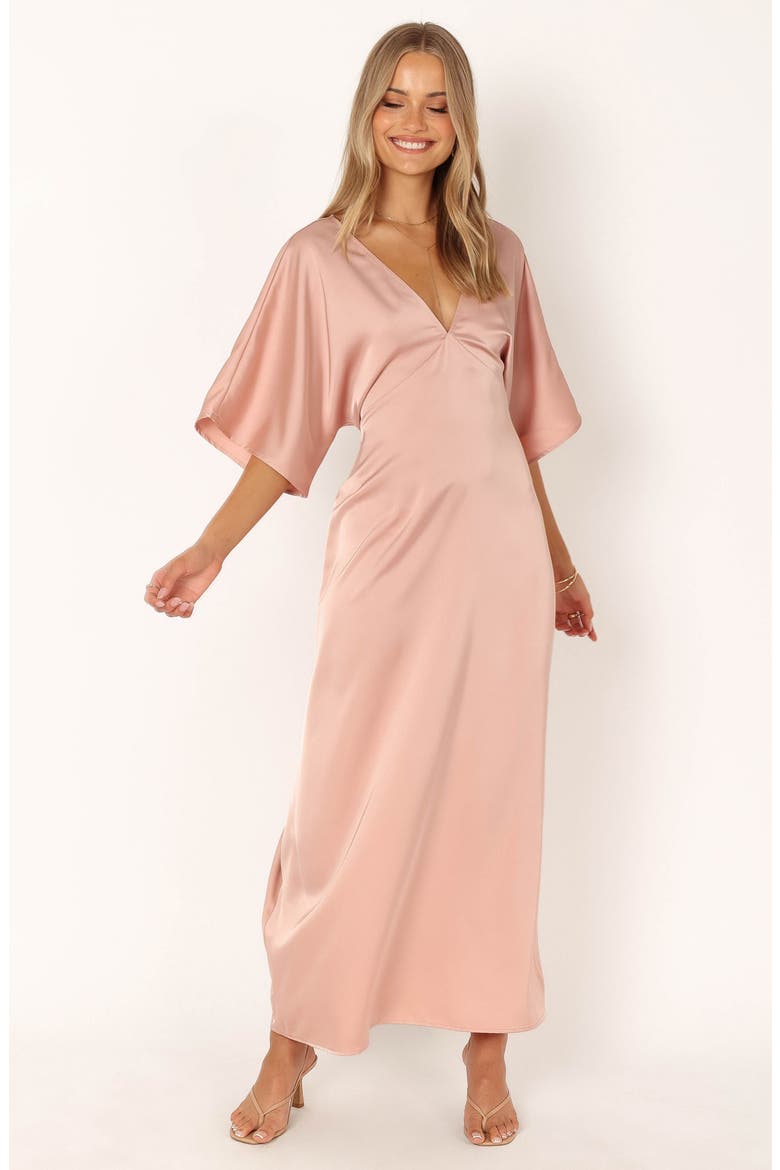 Eliza Dolman Sleeve Maxi Dress, Alternate, color, PINK