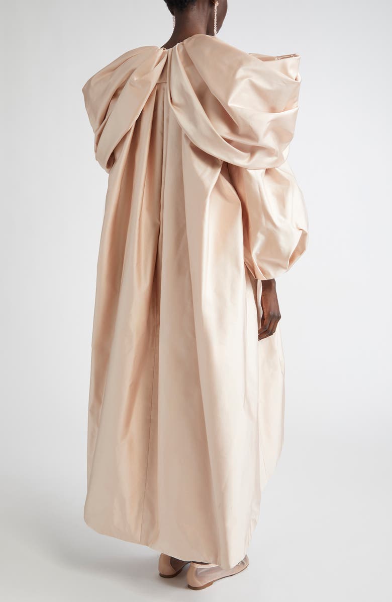 Simone Rocha Duchess Bow Puff Sleeve Coat, Alternate, color, 