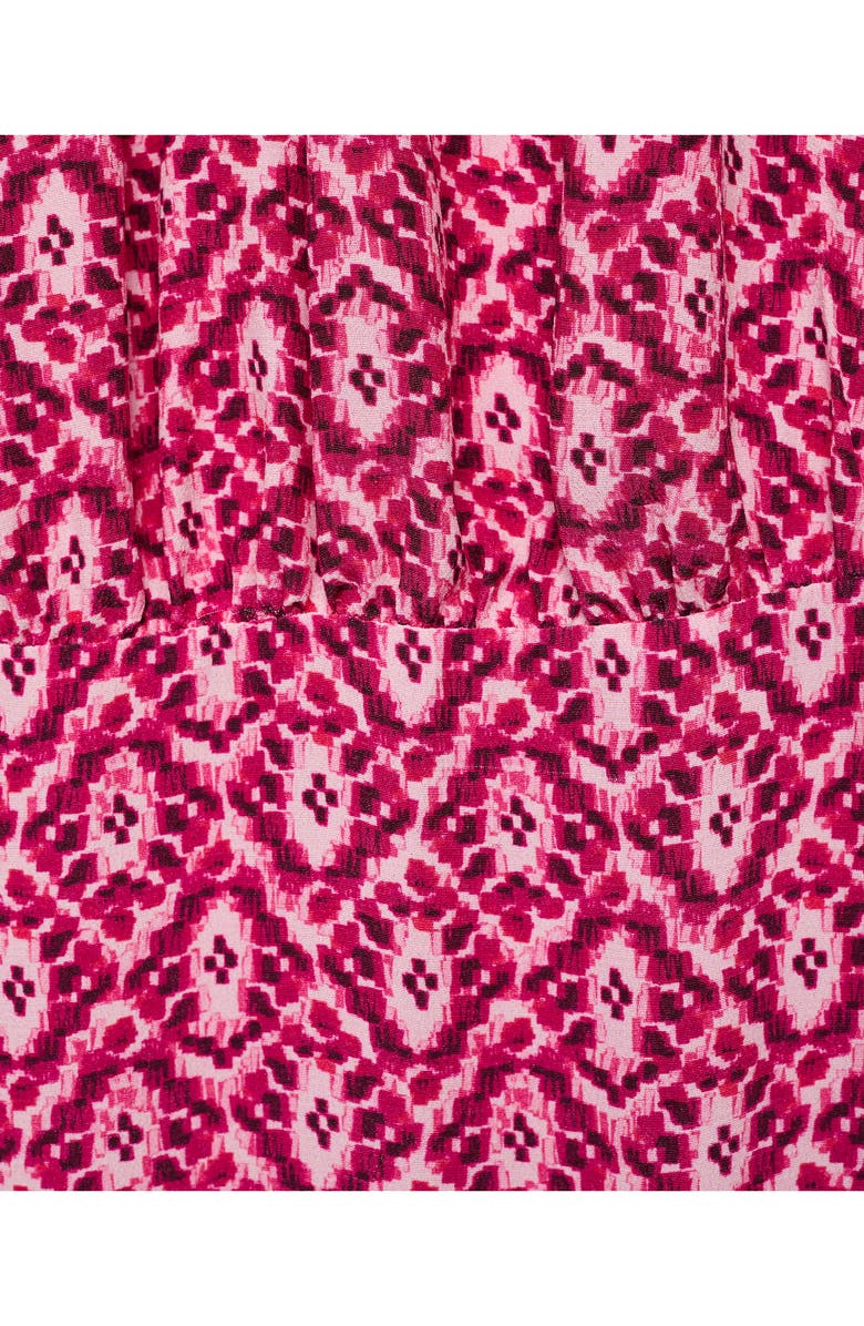 MANGO TEEN Print Halter Neck Maxi Dress, Alternate, color, Pink