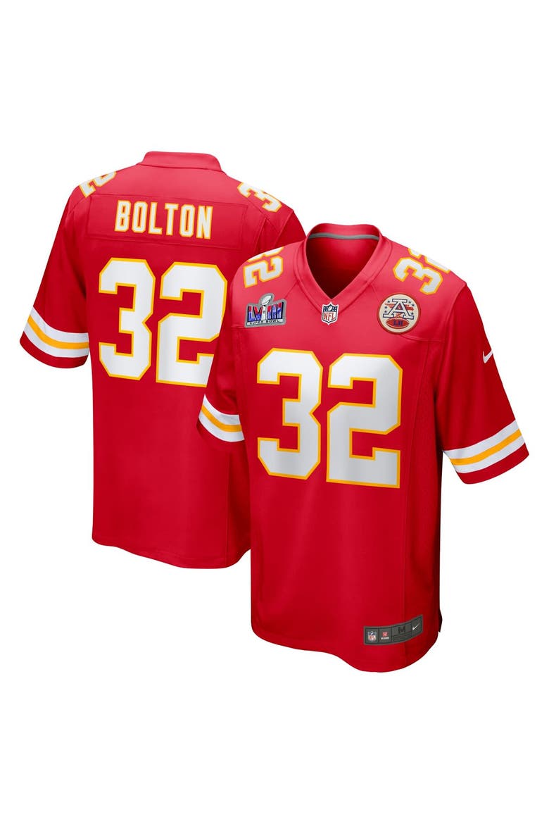 Men's Nike Nick Bolton Red Kansas City Chiefs Super Bowl LVIII Game Jersey, Main, color, Red