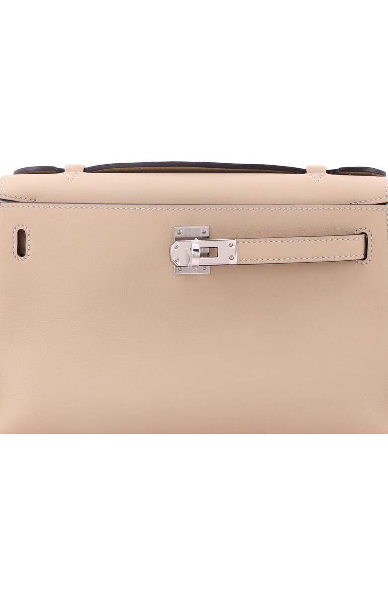 Pre-Owned Hermes Kelly Pochette Swift, Alternate, color, Trench
