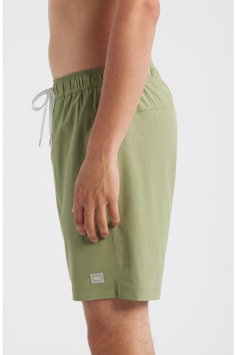 R&R 7.5-Inch Swim Trunks, Alternate, color, GREEN SAGE