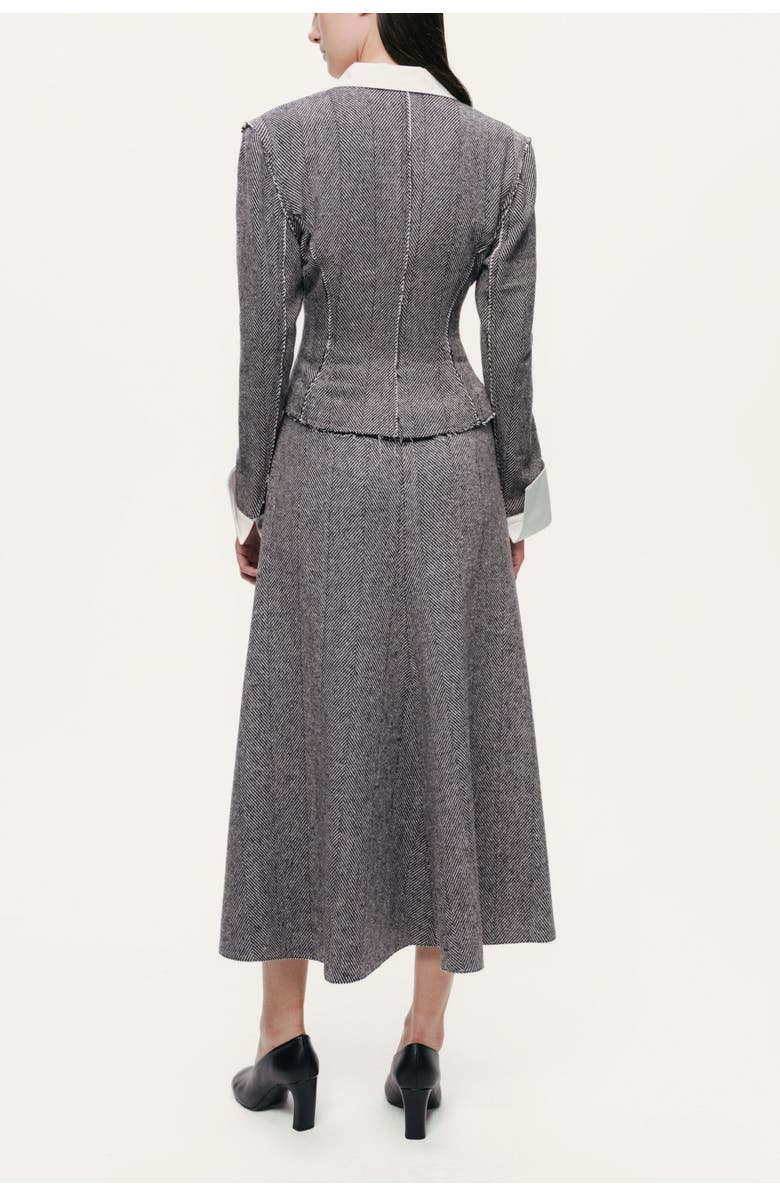 Nocturne Contrast Lapel Tailored Textured Jacket, Alternate, color, Multi-Colored