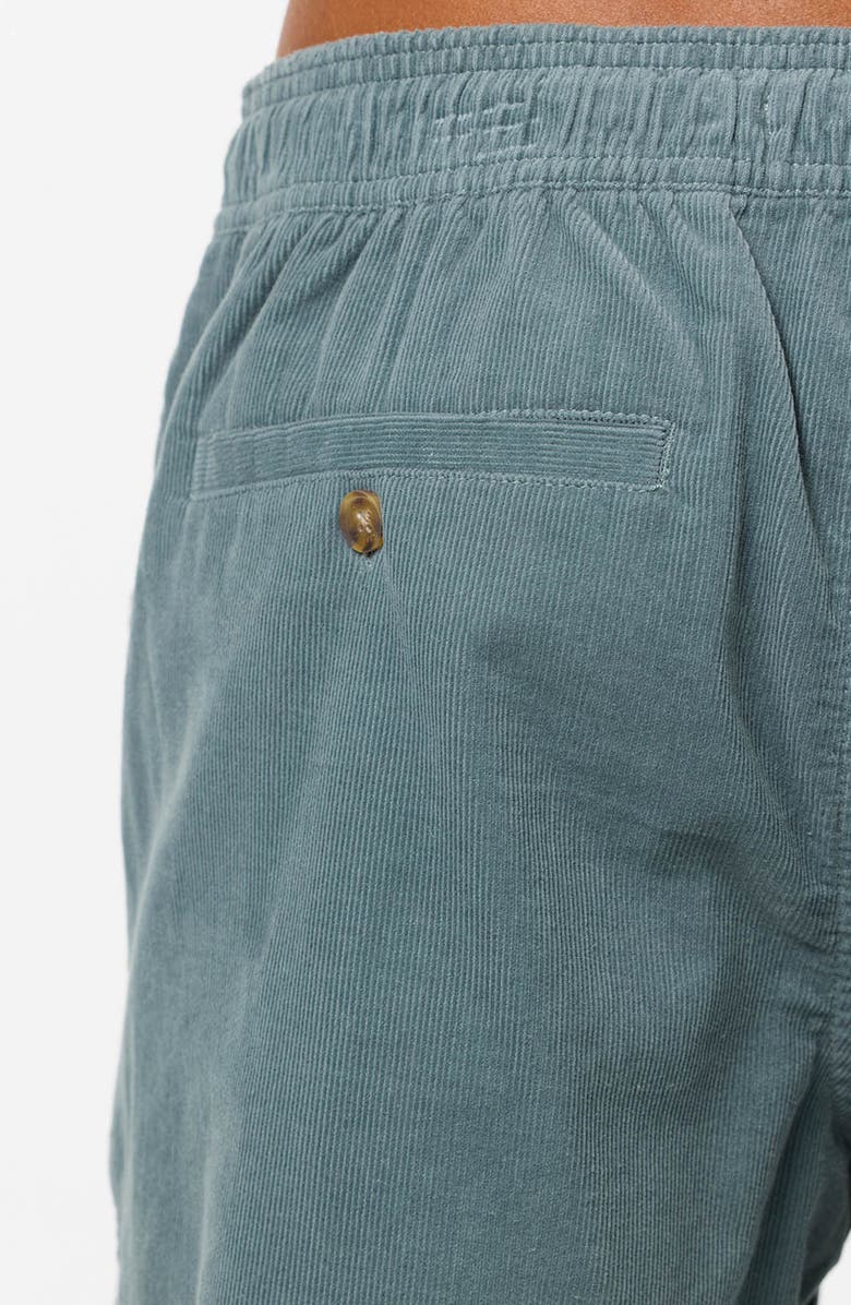 O
Neill Stretch Corduroy Drawstring Shorts, Alternate, color, Stormy Sea