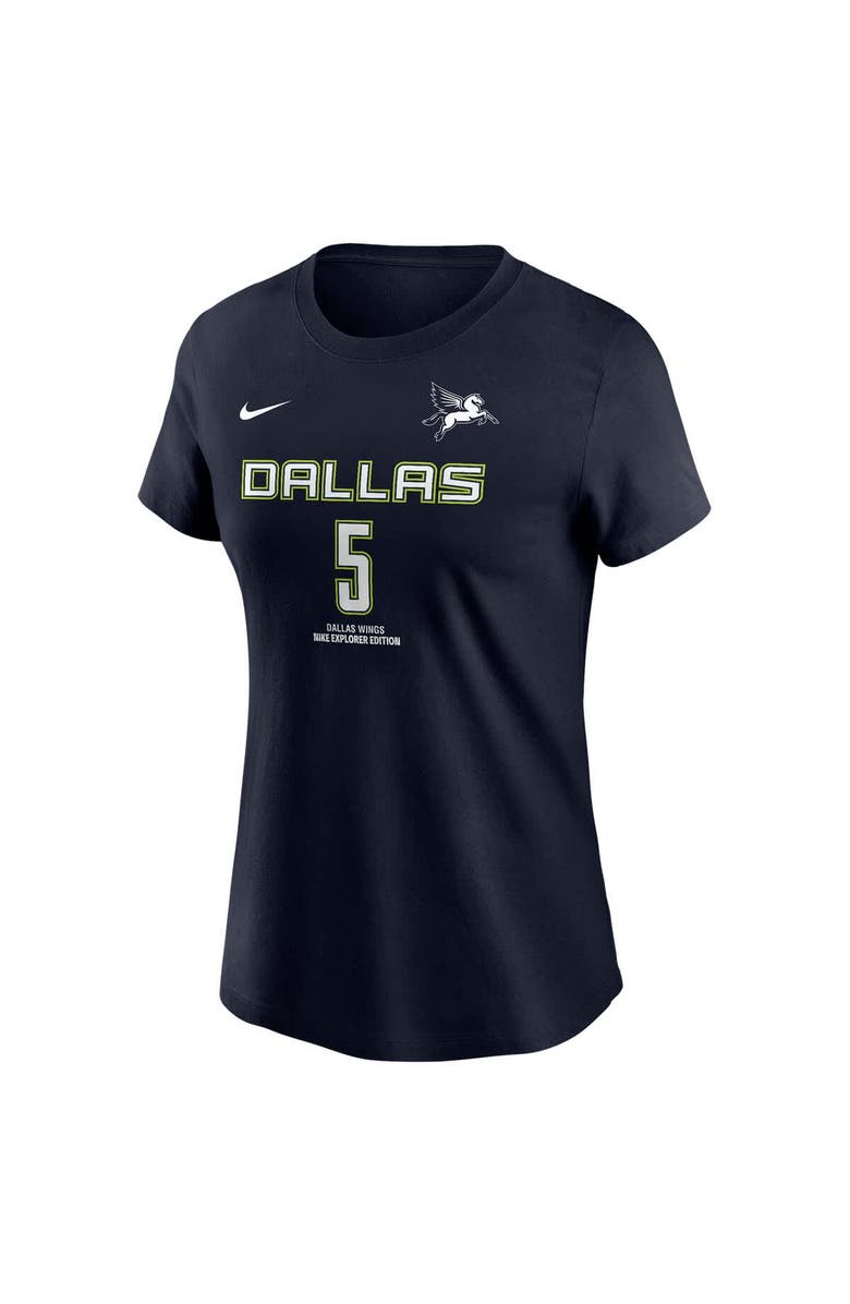Nike Women's Nike Paige Bueckers Navy Dallas Wings 2025 WNBA Draft Explorer Edition Name & Number T-Shirt, Alternate, color,
