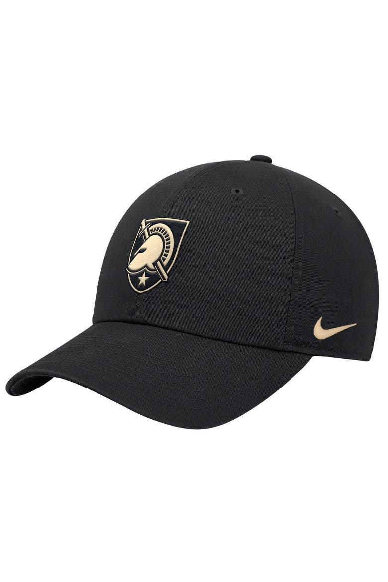 Men's Nike Black Army Black Knights 2026 Sideline Club Adjustable Hat, Main, color, Black