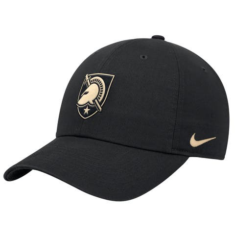 Men's Nike Black Army Black Knights 2026 Sideline Club Adjustable Hat