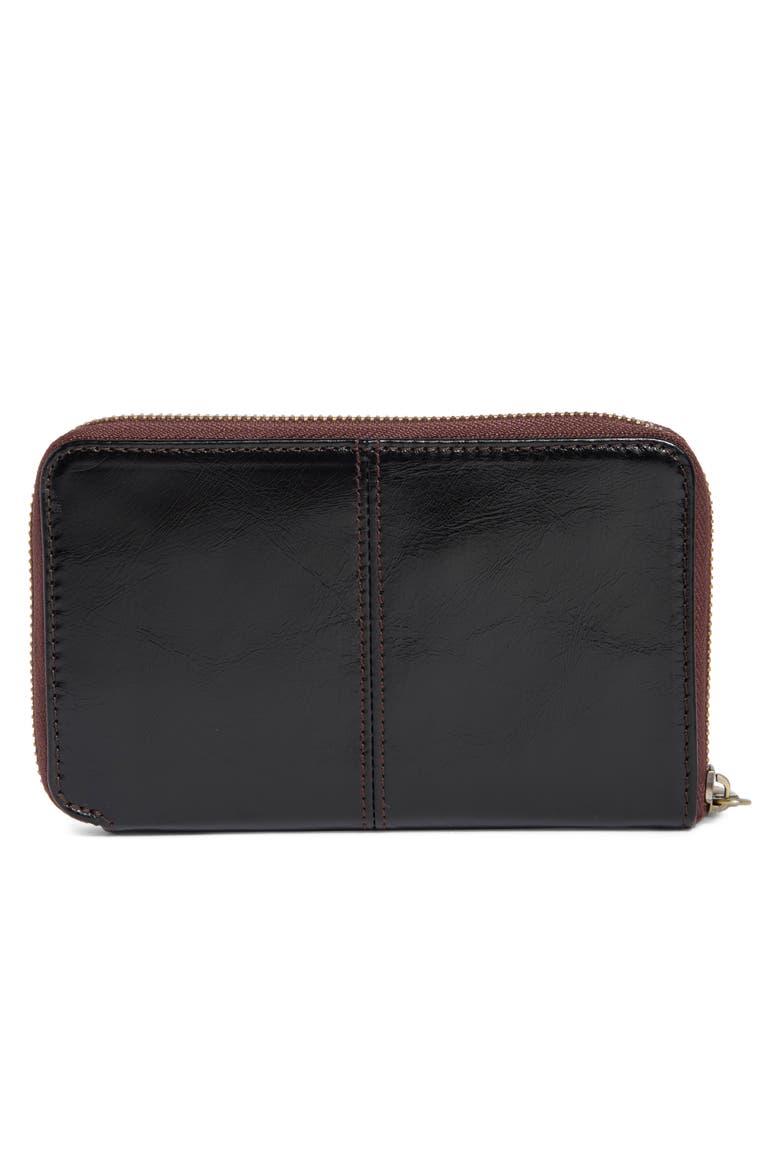 Rave Leather Wallet, Alternate, color, BLACK