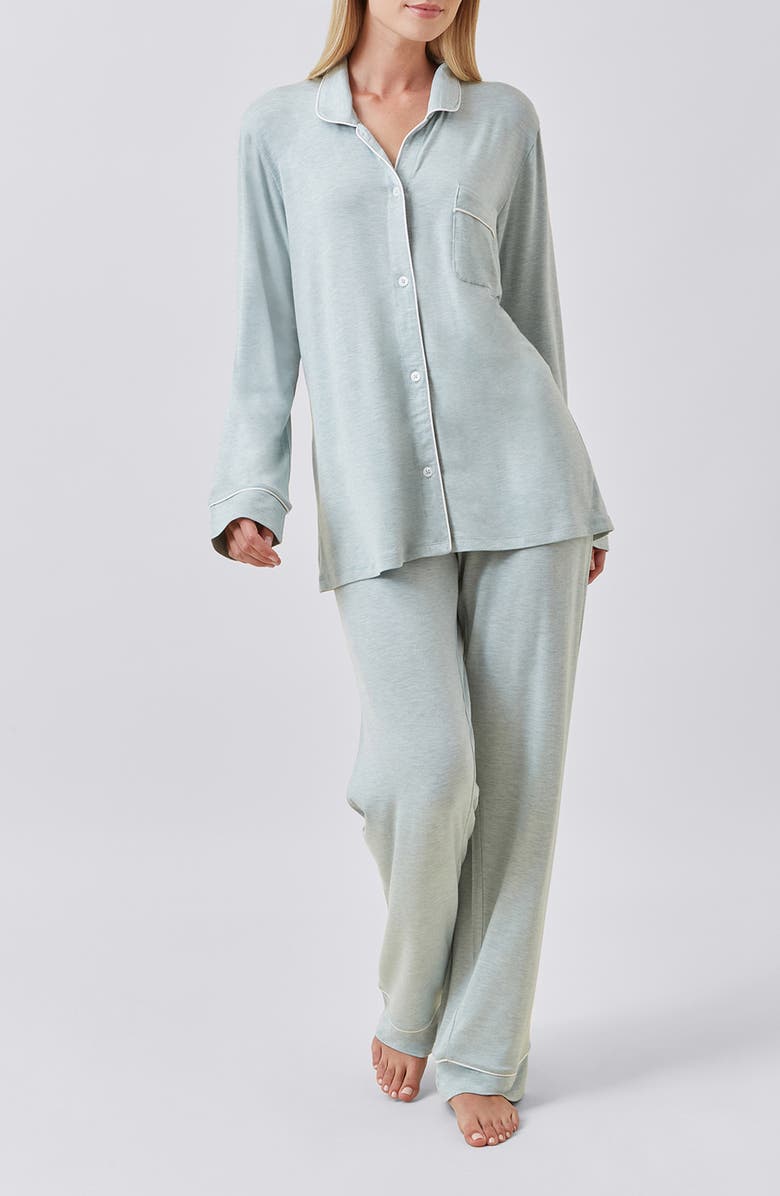 Papinelle Kate Pajamas, Alternate, color, Sage