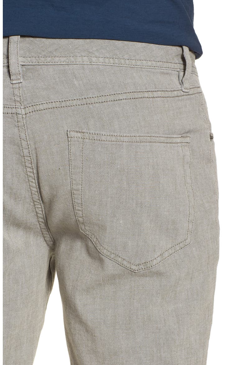 Straight Leg Five-Pocket Pants, Alternate, color, FOG PIGMENT