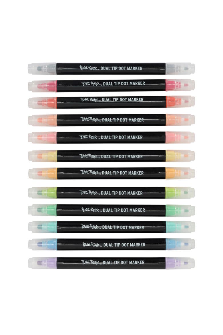 Dual Tip Markers 12Pc, Alternate, color, Multicolored