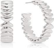 Ettika Vortex Medium Hoop Earrings