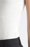 Burberry Tierra Rib Tie Neck Tank