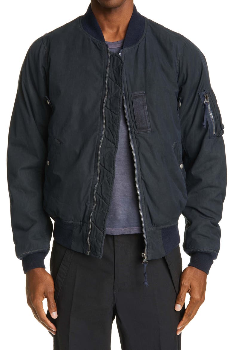 Thorson Bomber Jacket, Main, color, NAVY