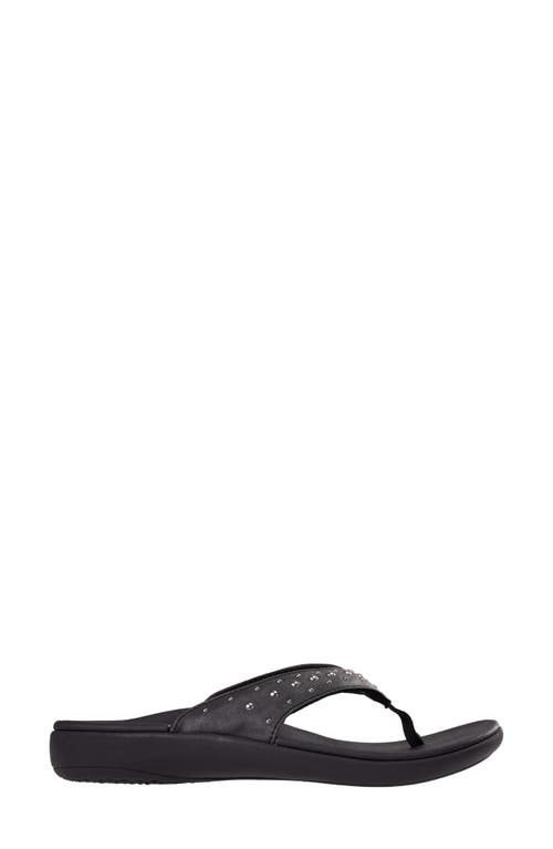 Revitalign Yumi Fresca Flip Flop In Black