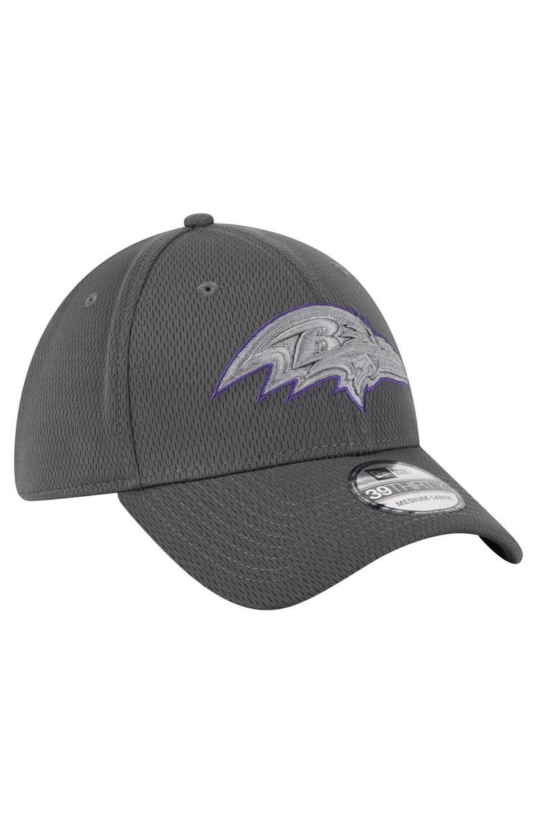 New Era Men's New Era Graphite Baltimore Ravens  Main 39THIRTY Flex Hat, Alternate, color, 