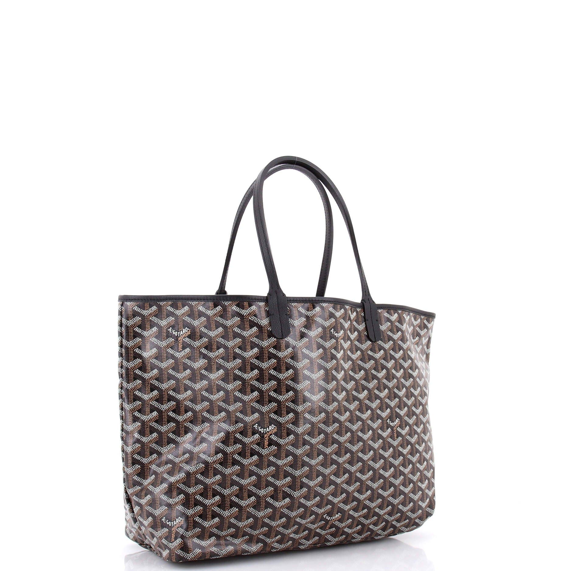 Pre-Owned Goyard Saint Louis Tote Coated Canvas PM, Alternate, color, Black