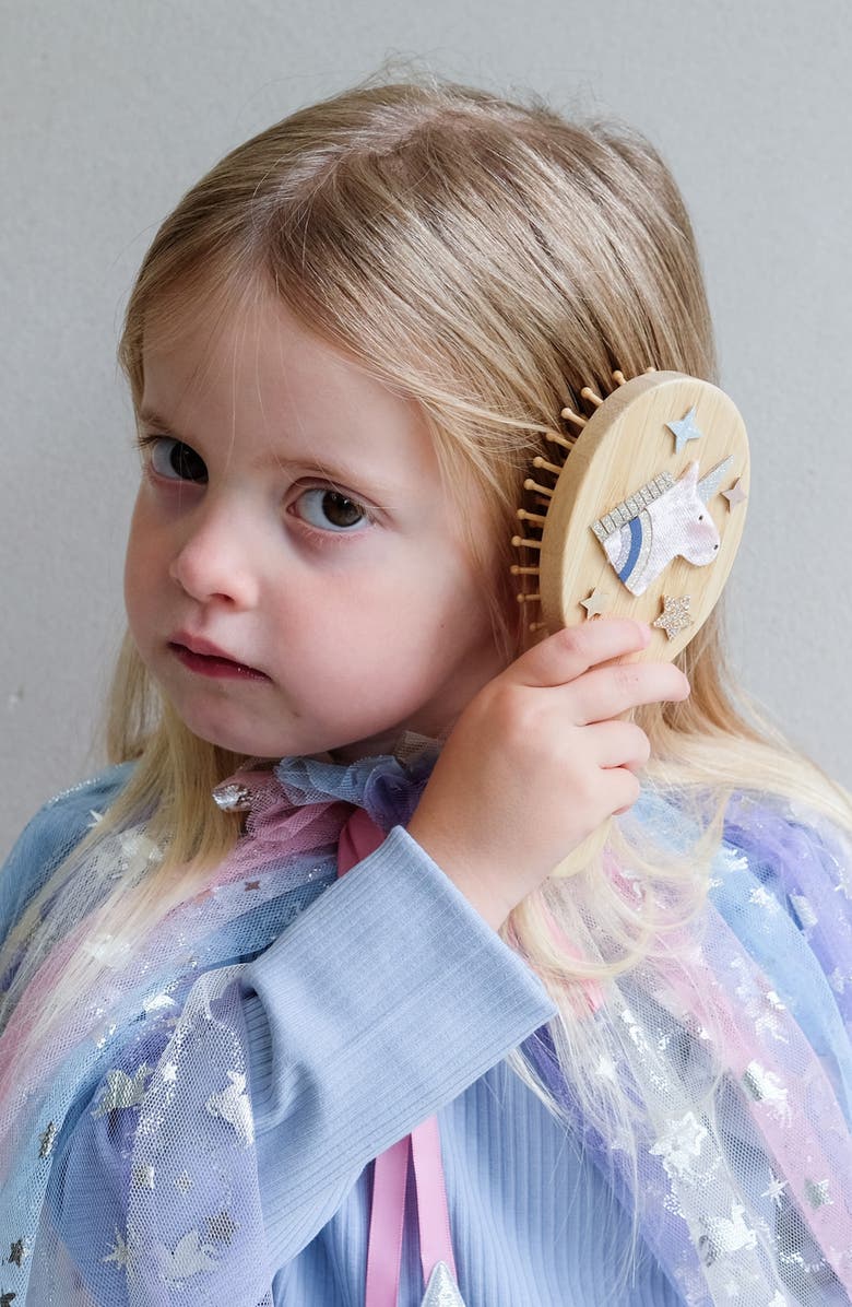 Mimi & Lula Unicorn Hair Brush, Alternate, color, Light Beige