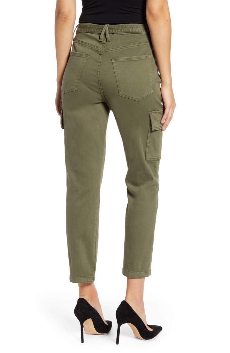 Good American Good Legs Ankle Cargo Pants, Alternate, color, 