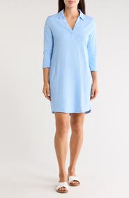 Tommy Bahama Ashby Isles Long Sleeve Cotton Jersey Polo Dress