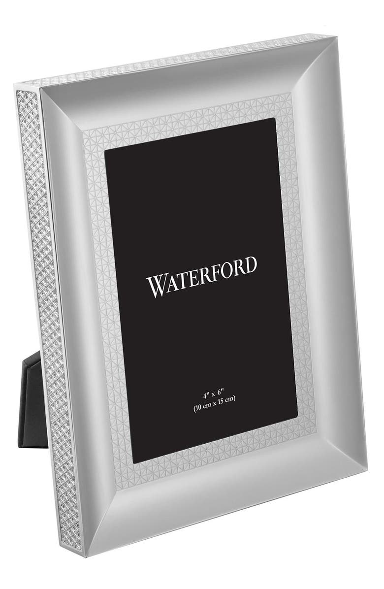 Waterford Lismore Diamond Lead Crystal Picture Frame, Alternate, color, Silver