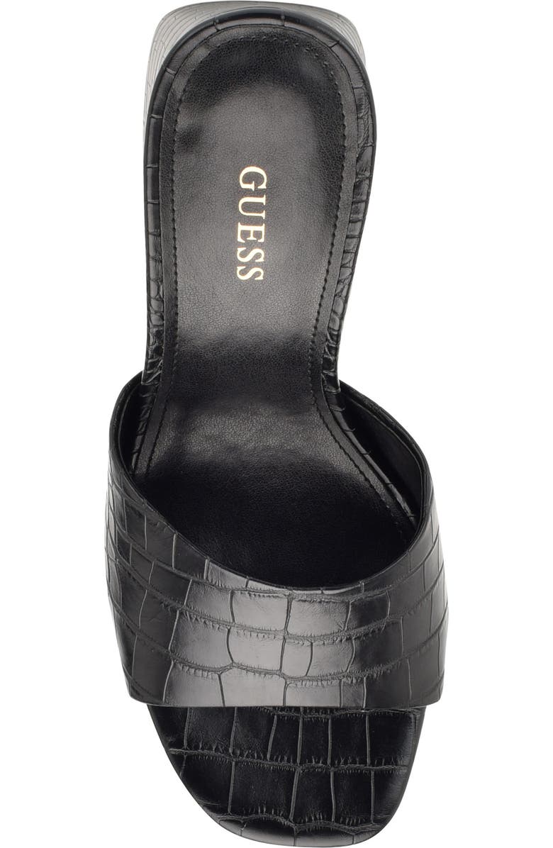 GUESS Jadah Reptile Embossed Platform Sandal, Alternate, color,