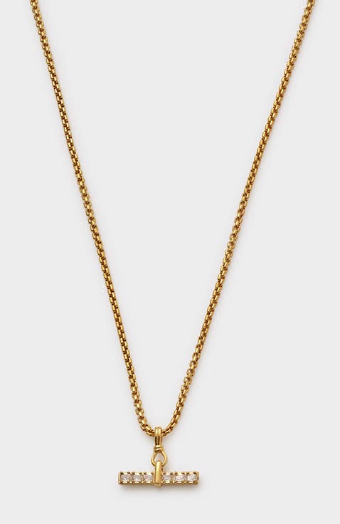 Lustre T-Bar Necklace