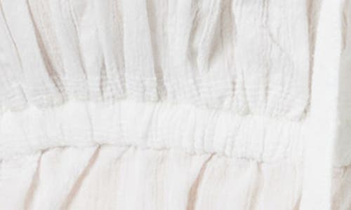 Shop Habitual Cotton Shirred Tie Front Top In White