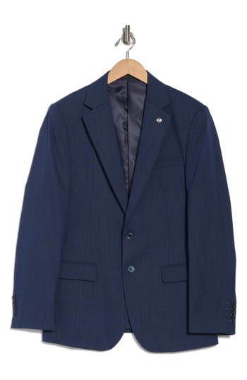 Tahari Slim Fit Sharkskin Blazer