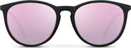 WMP Eyewear Drew - 55mm Round Polarized Sunglasses