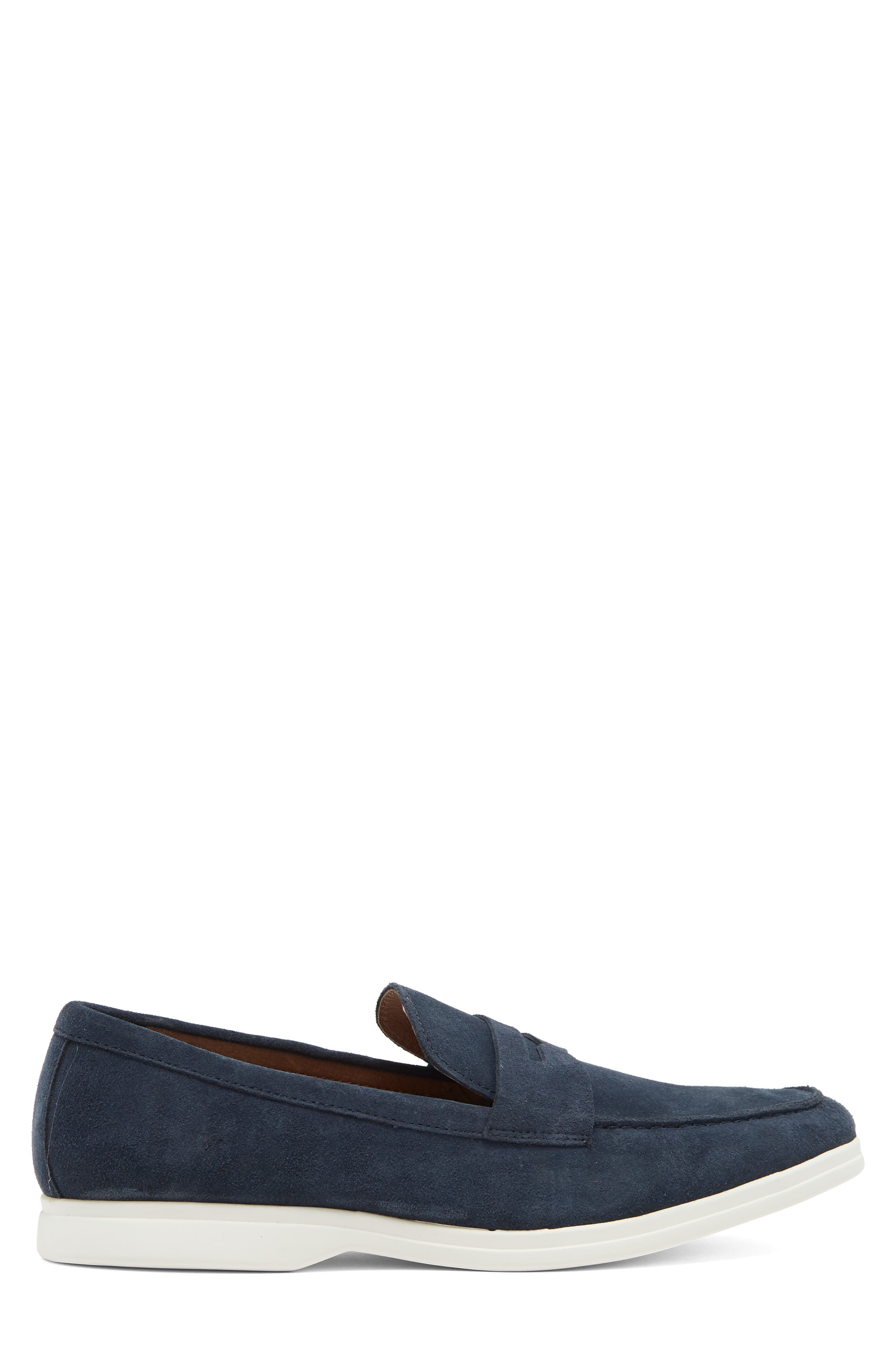 WINTHROP Palmdale Leather Loafer, Alternate, color, Navy Suede
