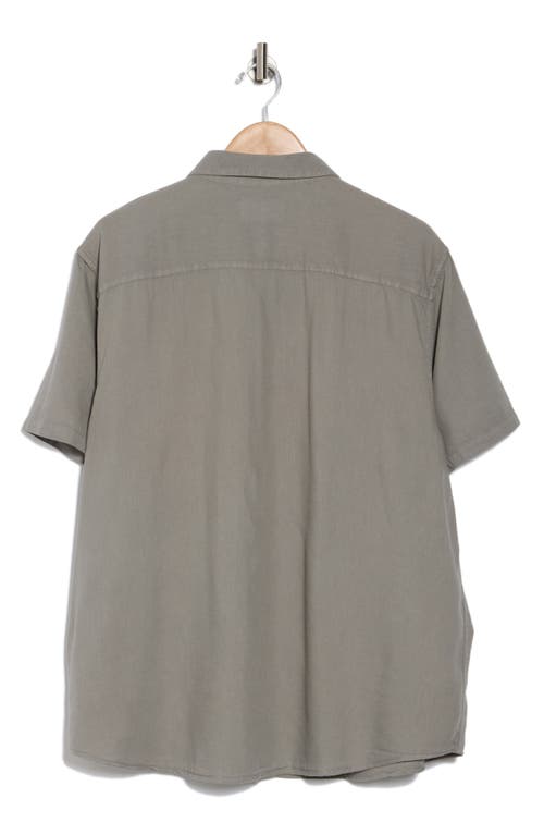 Lucky Brand Washed Mason Short Sleeve Workshirt In Moon Mist