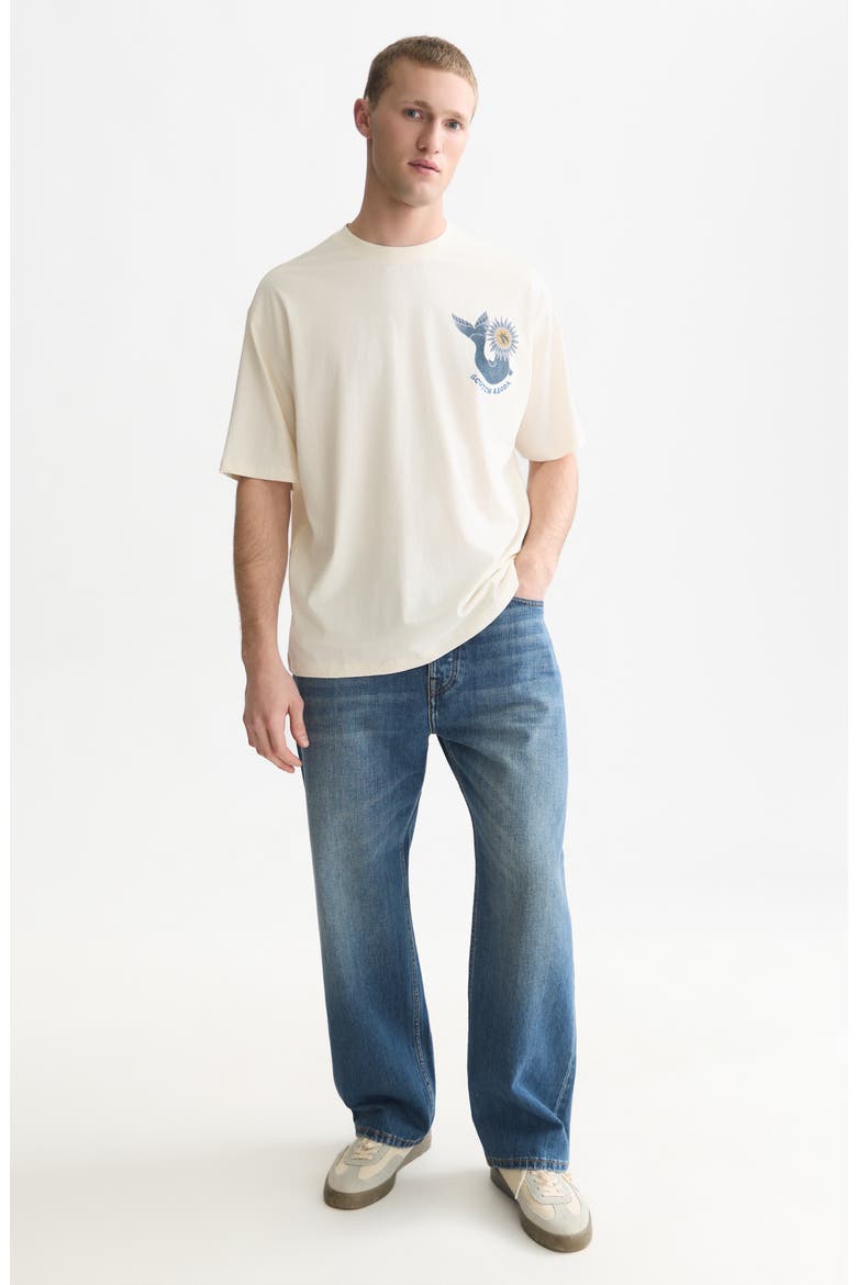 Loose Fit Graphic T-Shirt, Alternate, color, EGGNOG