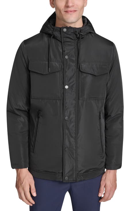 Hooded Utility Pocket Jacket