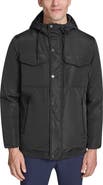 Kenneth Cole New York Hooded Utility Pocket Jacket