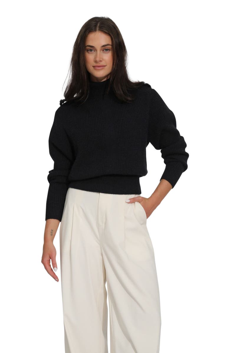 Belle & Bloom Lost & Found Knitted Sweater, Alternate, color, Black