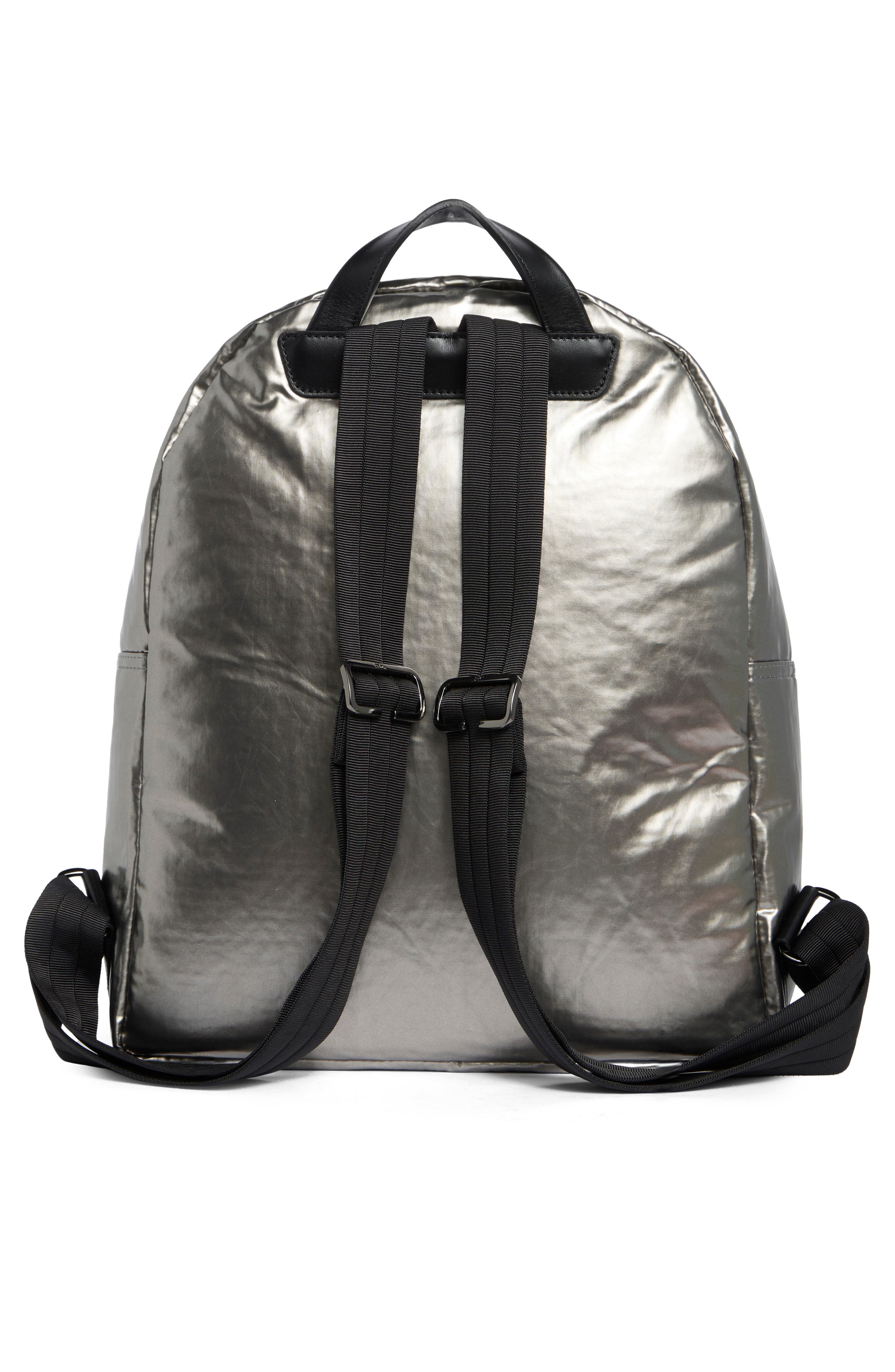Longchamp Astro Backpack, Alternate, color, Silver
