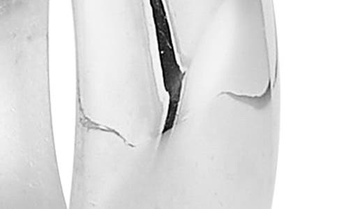 Chloe & Madison Chloe And Madison Small Twist Hoop Earrings In Silver