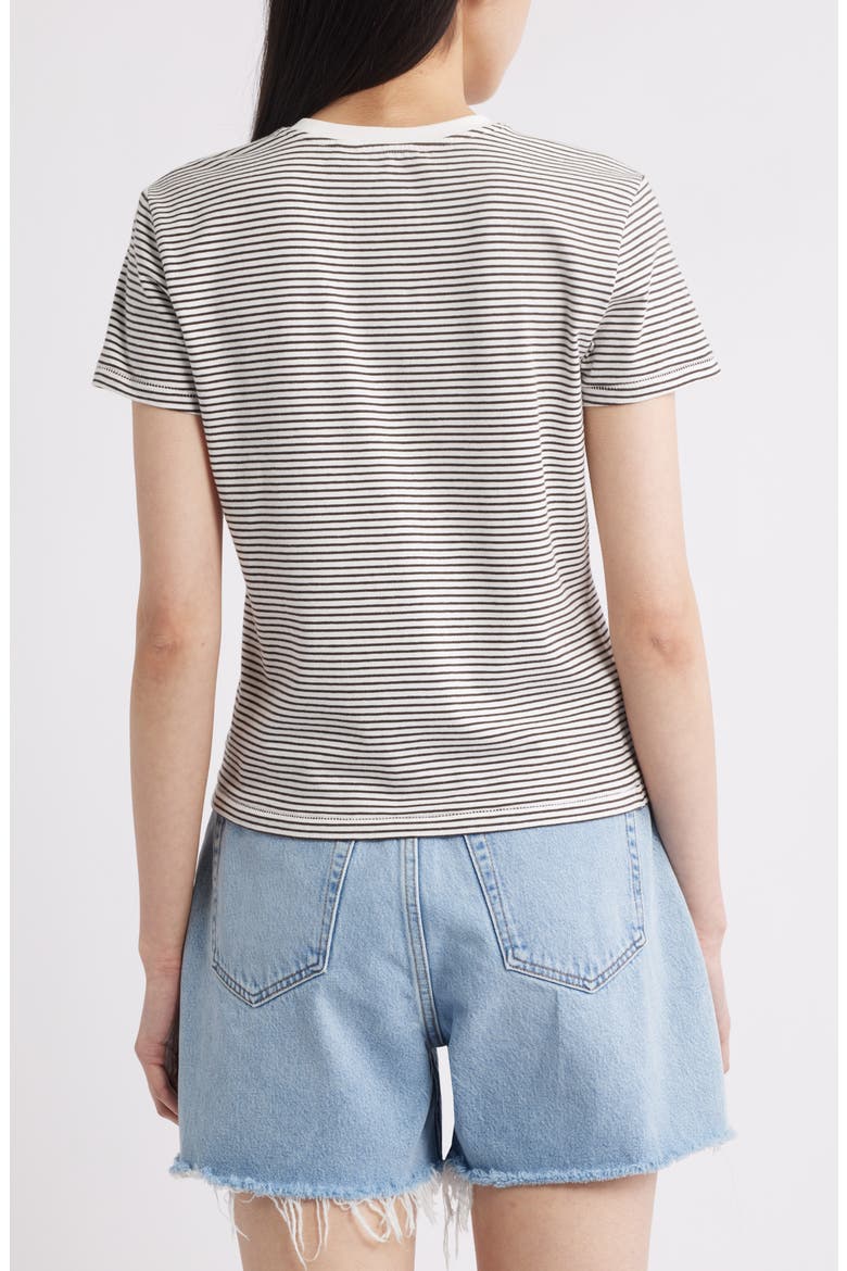 The Striped T-Shirt, Alternate, color, CREAM MULTI