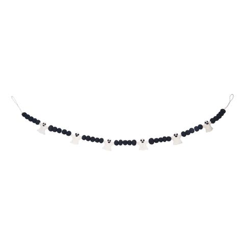 60" Ghost Decorative Felt Halloween Garland