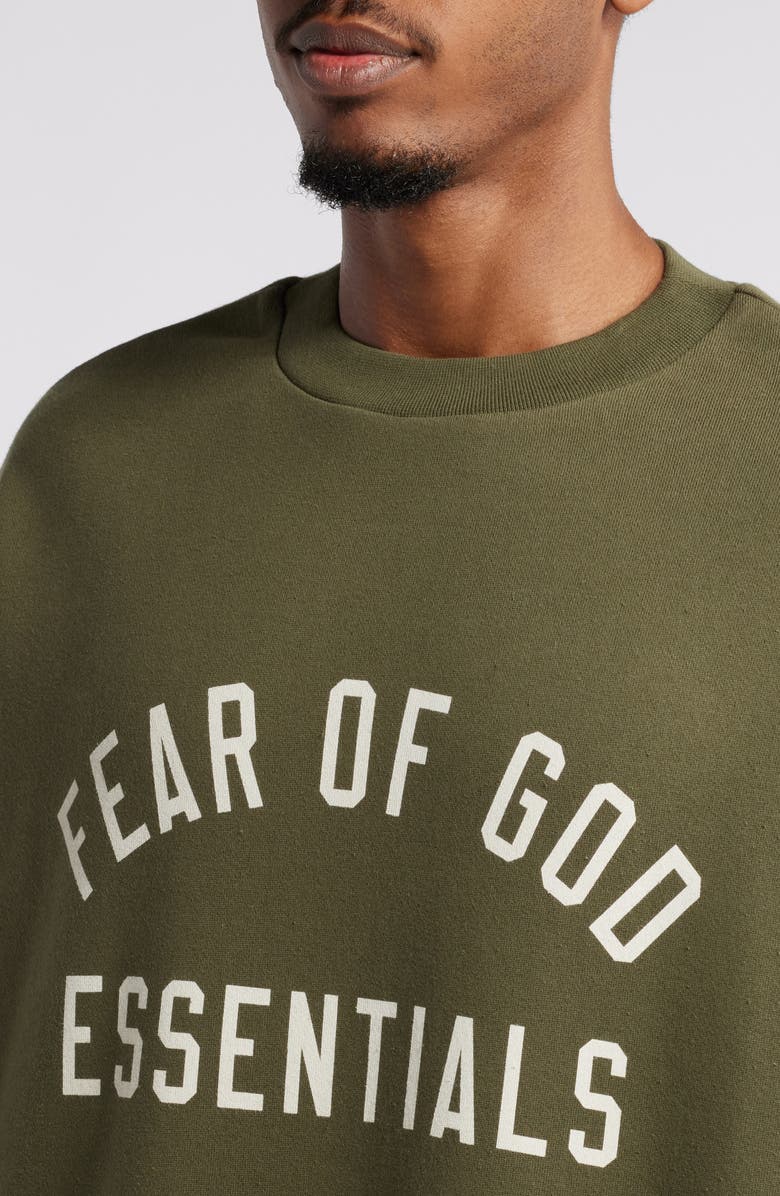 Fear of God Essentials Gender Inclusive Logo Sweatshirt, Alternate, color, 