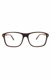 Gucci 56mm Square Optical Glasses
