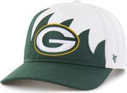 '47 Men's '47 White Green Bay Packers Jagged Hitch Adjustable Hat