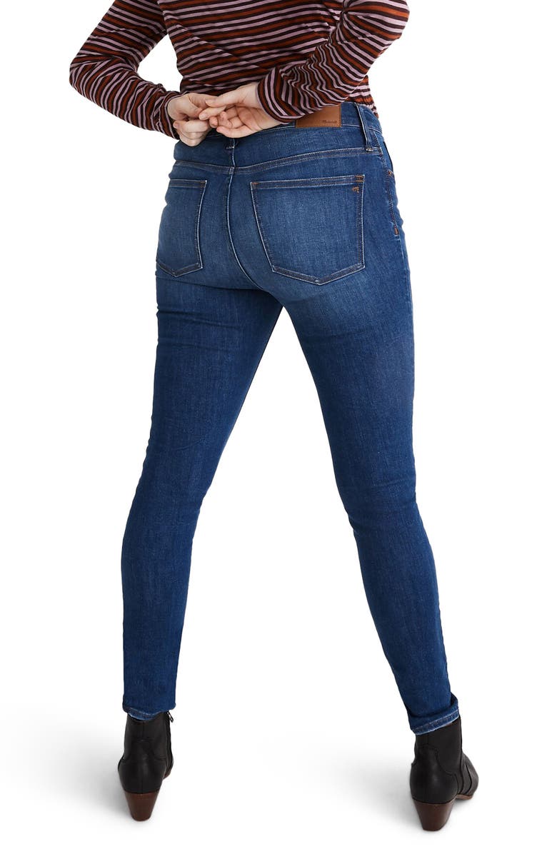 Madewell Mid Rise Skinny Jeans, Alternate, color,