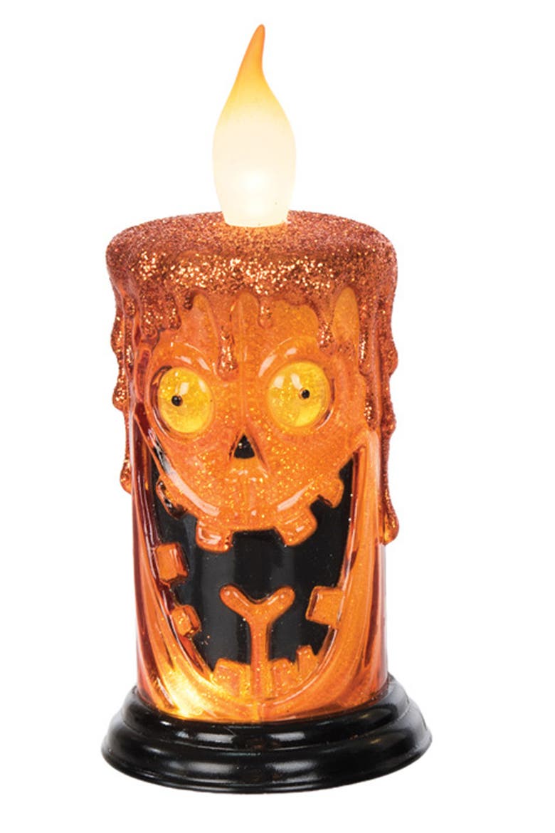 LED Halloween 5" Decorative Flameless Candles Assortment of 3, Alternate, color, Orange