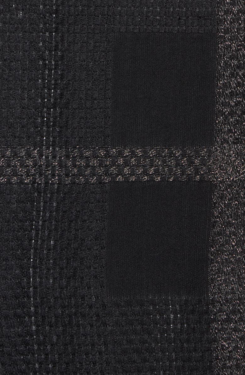 Vince Camuto Basketweave Scarf, Alternate, color, Black
