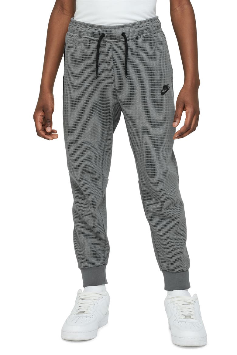 Kids' Tech Fleece Sweatpants, Main, color, SMOKE GREY/ BLACK/ BLACK