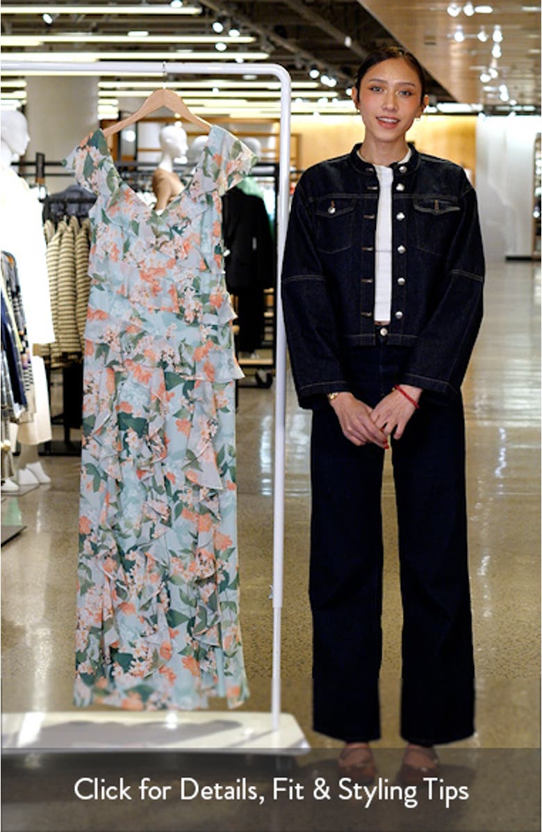 Floral Ruffle Maxi Dress