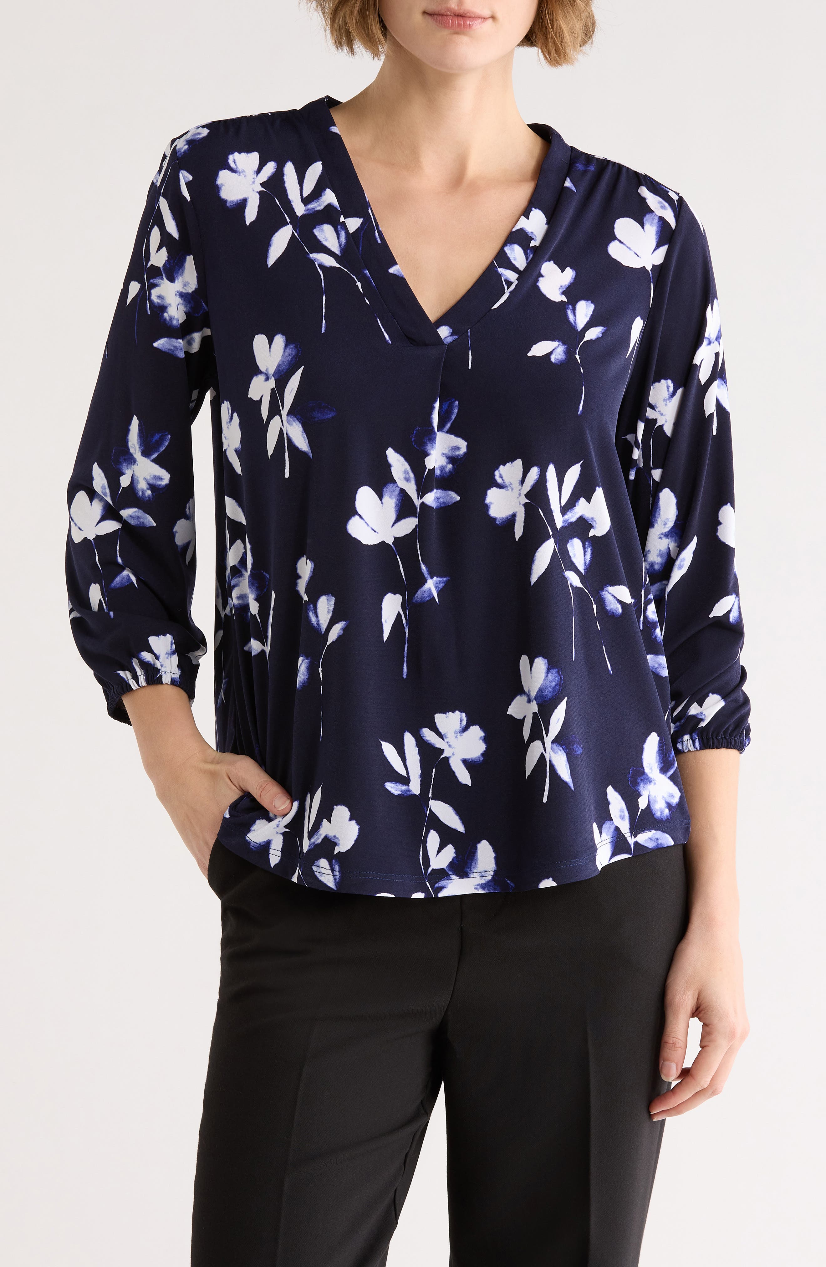 Vince Camuto Balloon Sleeve Knit Top